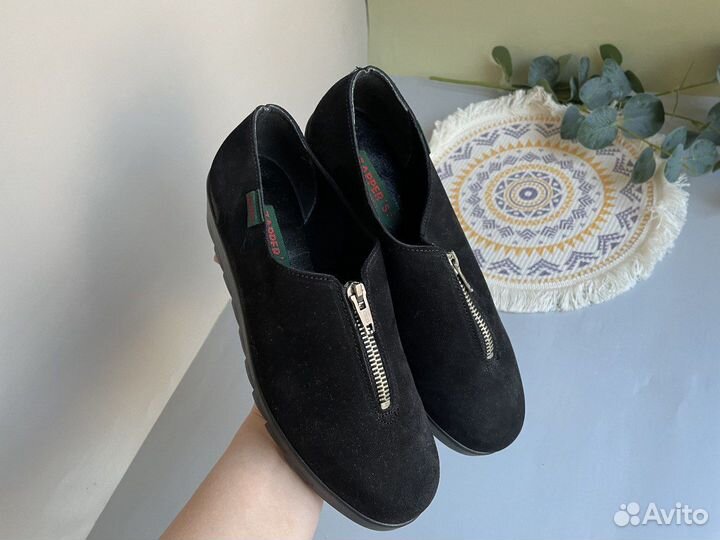 Слипоны туфли 38 тканевые новые