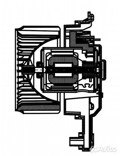 Электровентилятор отопителя для а/м LFh 08120