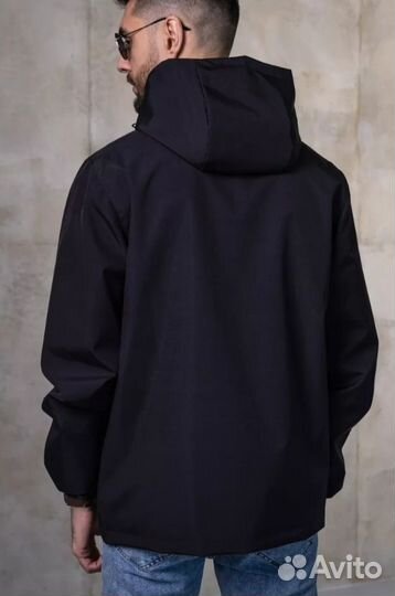Куртка ветровка мужская с капюшоном