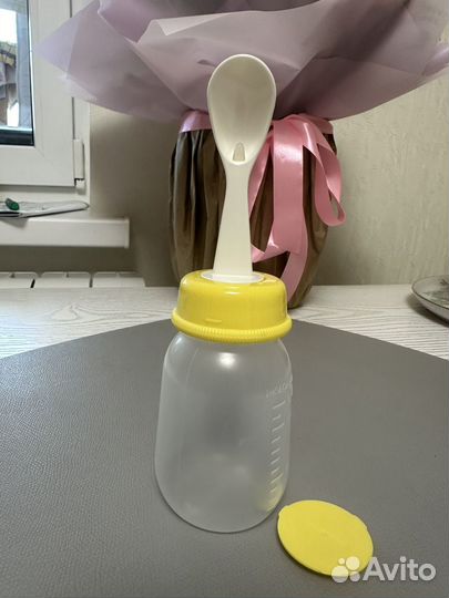 Pigeon бутылочка с ложкой с 5 месяцев 120 мл