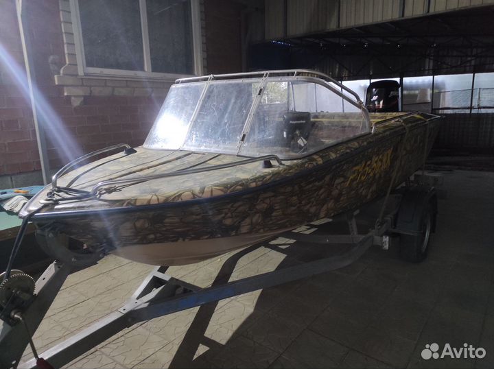 Мотолодка Касатка 450 с двигателем и прицепом