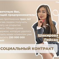 Разработка бизнес- плана для соц. контракта