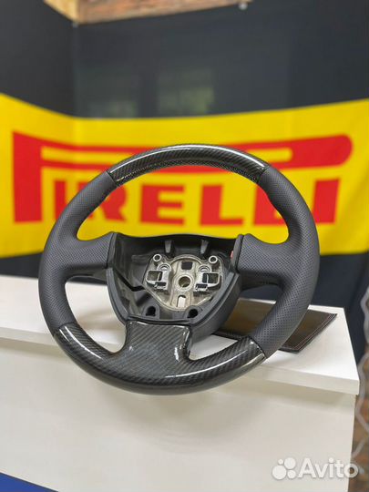 Руль на ладу приору 2 в карбоне