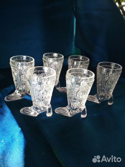 Хрустальные рюмки,стаканы,подстаканники СССР