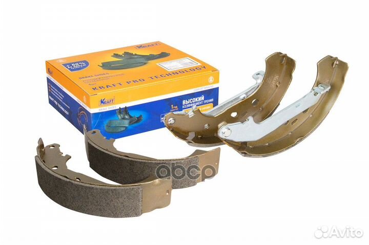 Колодки барабанные ford Focus 2 2004- kraft KT