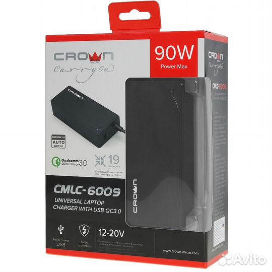 Адаптер питания от сети Crown cmlc-6009 #311446