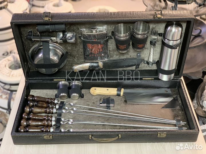 Шампуры в большом кейсе на подарок