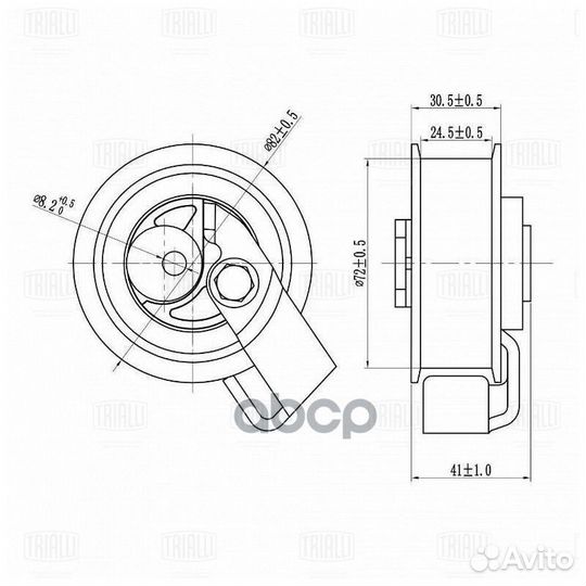 Ролик натяжной грм CM6144 Trialli