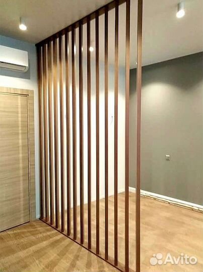 Перегородка декоративная. Реечная перегородка