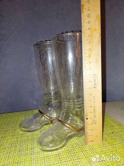 Сувенир бокал ваза хрустальные сапожки большие
