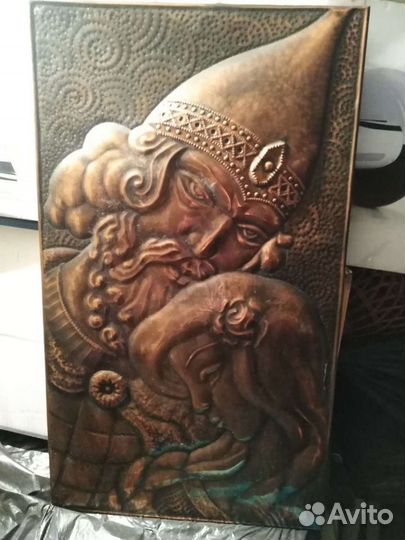 Картина медная чеканка СССР