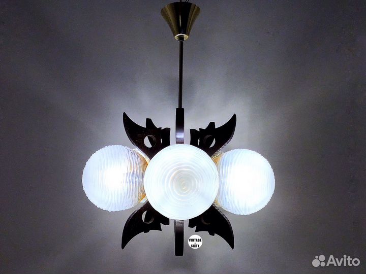 Люстра винтаж Szarvasi VAS - Femipari Венгрия