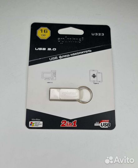 Usb х Type-c 16 gb Металл Оригинал
