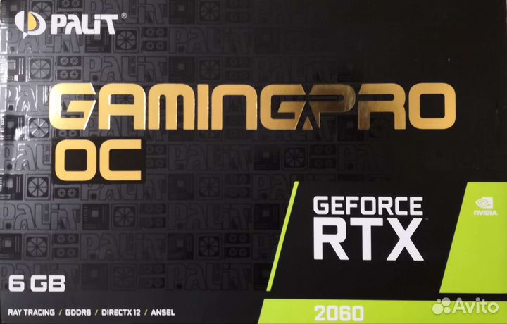 Видеокарта Palit GeForce RTX 2060 Gaming Pro OC