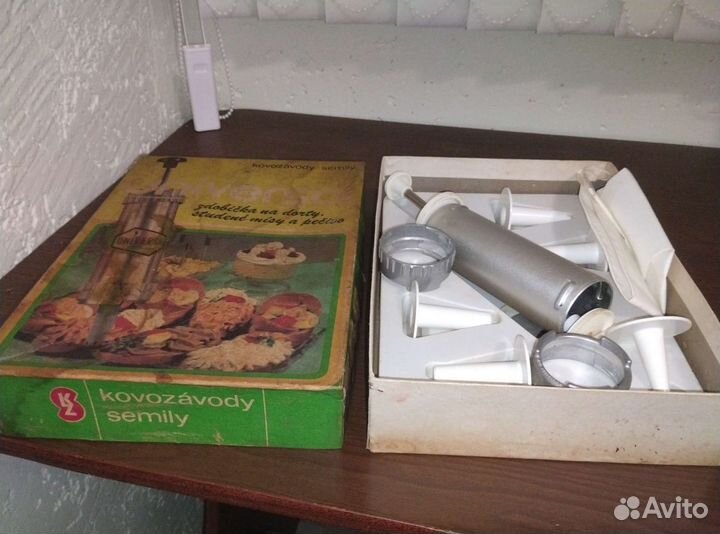 Кондитерский набор,шприц,формы.Винтаж.Чехословакия