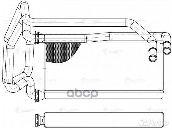 Радиатор отопителя Lexus RX 300 (97) (LRh 1928)