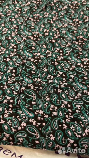 Ткань штапель огурцы