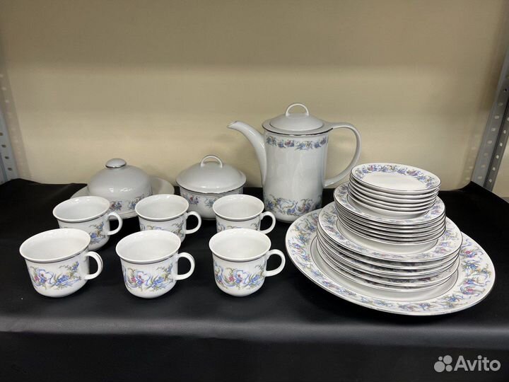 Кофейный сервиз jlmenau гдр 28 предметов