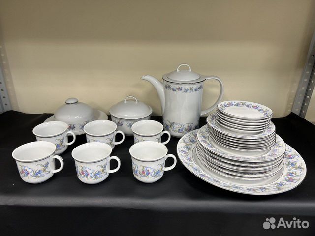 Кофейный сервиз jlmenau гдр 28 предметов