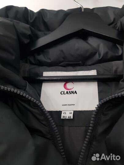 Пуховик Clasna 44 р цвет серый антрацит