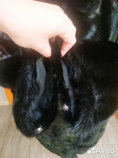 Шуба норковая поперечка 50