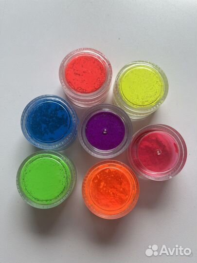 Неоновые пигменты для ногтей