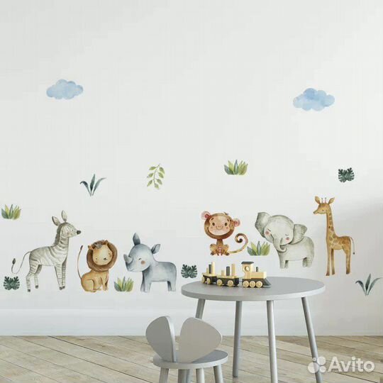 Детские наклейки на стену, обои, мебель