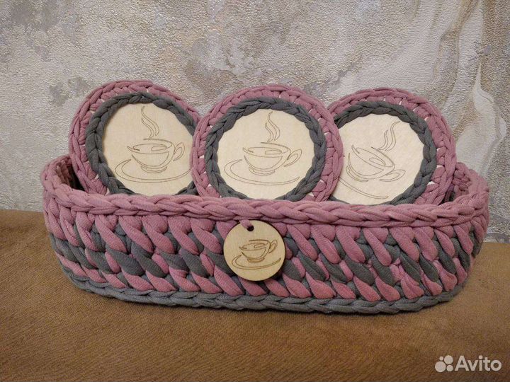 Корзина интерьерная ручной работы