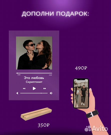 Фоторамка с песней / Подарок