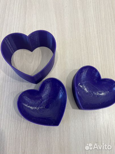 Сердце 3d 8 см