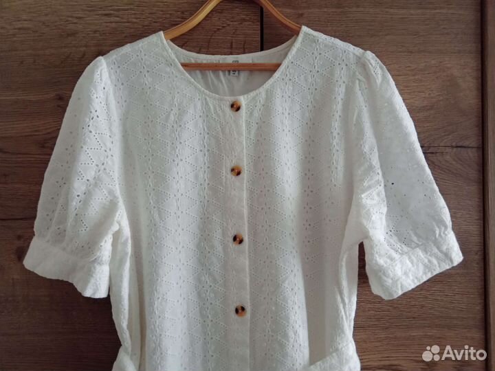Платье ришелье хлопок LaRedoute Франция 52р