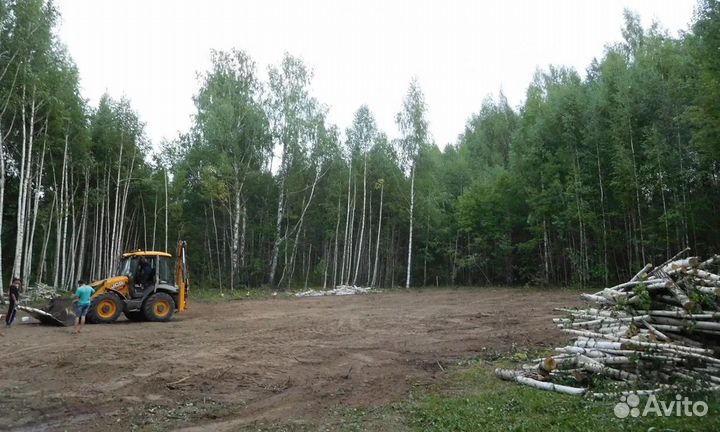 Расчистка земельного участка,трасс газопровода