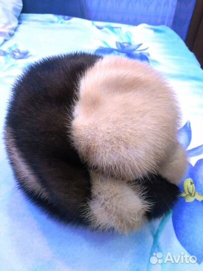 Зимняя норковая шапка