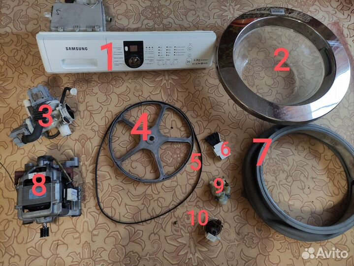 Запчасти для стиральной машины Samsung WF M602WCC