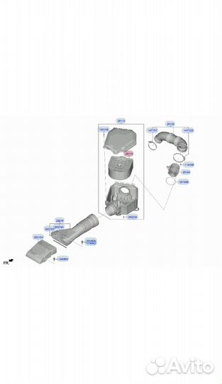 Воздушный фильтр Genesis GV80 28113-T6710