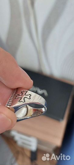 Серебряное кольцо мужское
