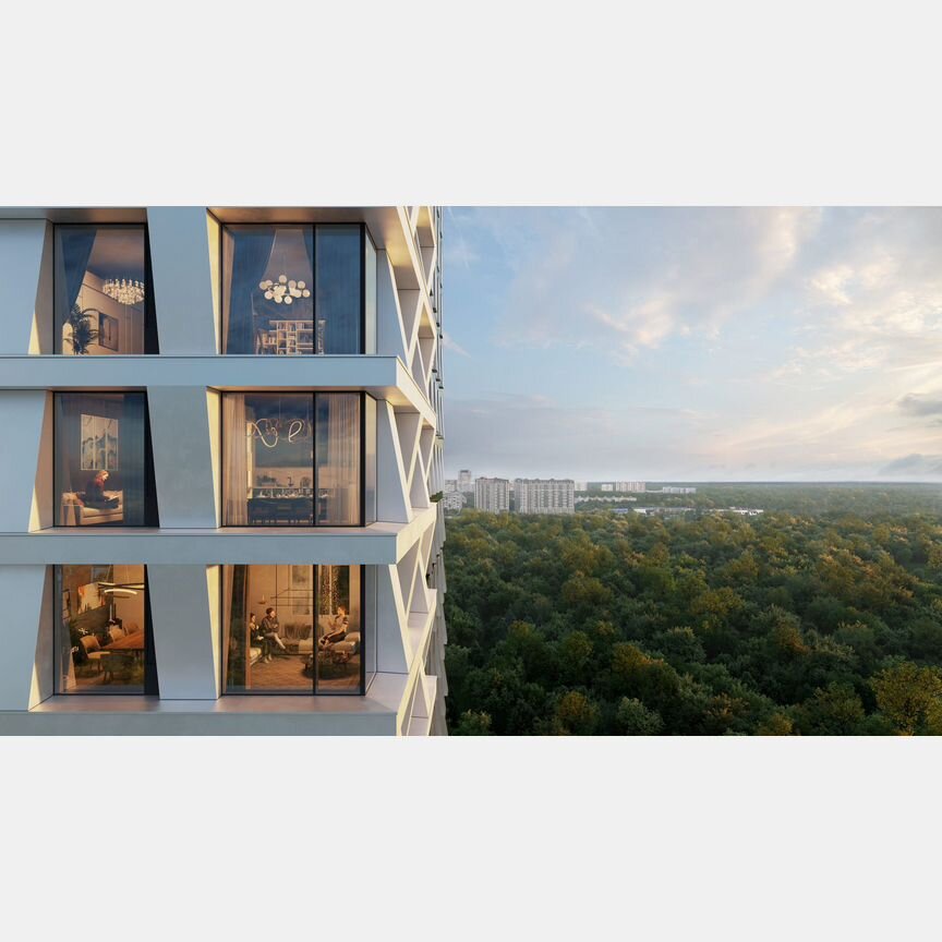 1-к. апартаменты, 91,7 м², 3/35 эт.