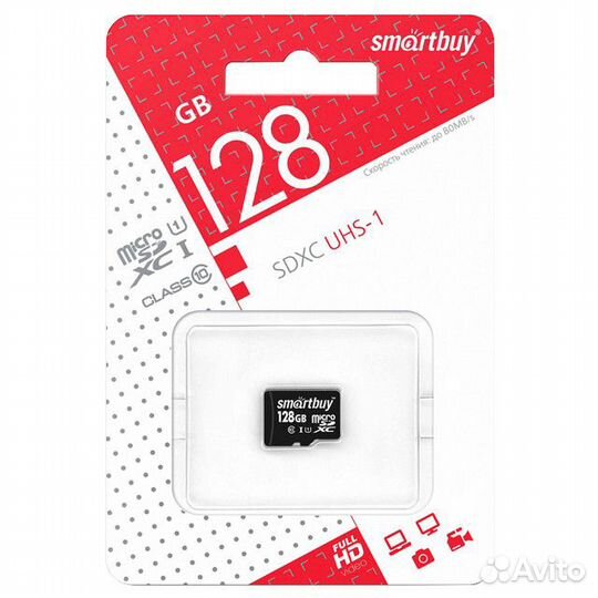 Карта памяти micro sdxc smartbuy 128GB Class 10 UH