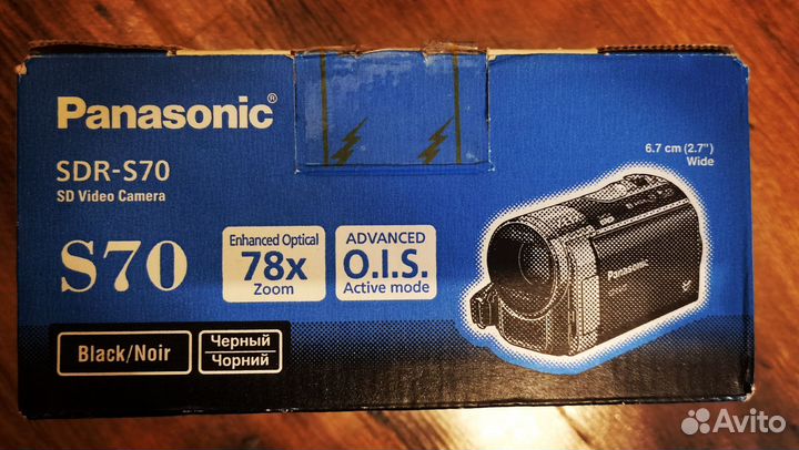 Видеокамера panasonic sdr- s70