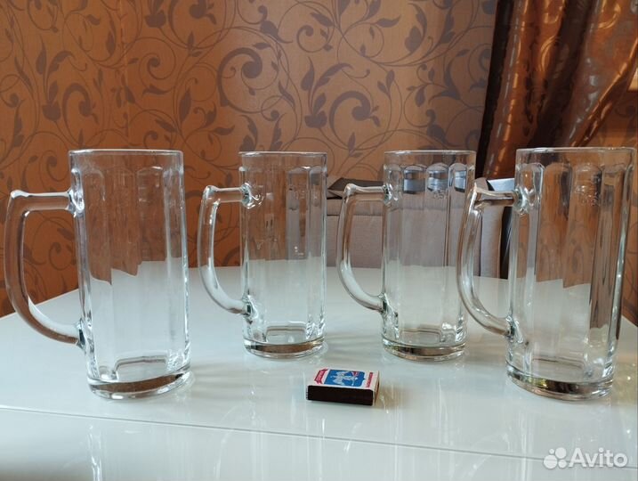 Пивные бокалы новые