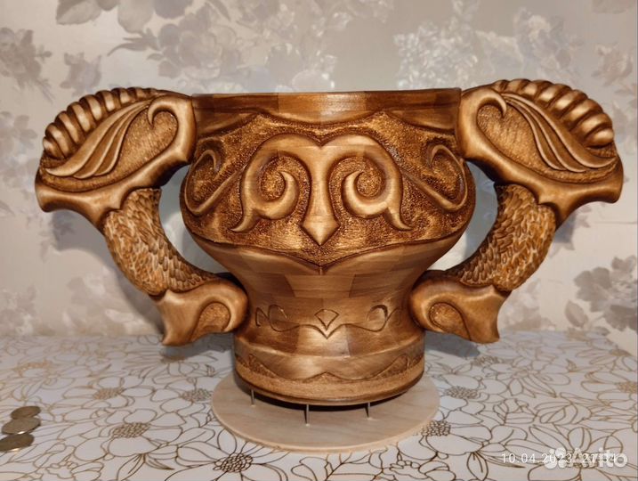 Кувшин,осетинская традиционная пивная чаша (Ронг)