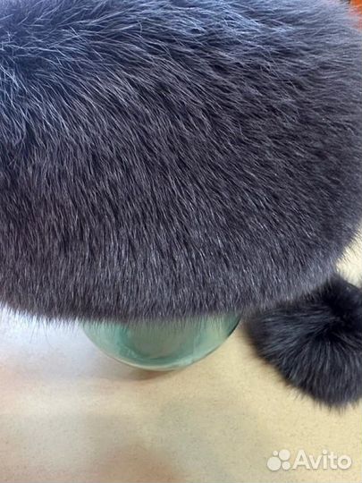 Шапка женская из песца б/у