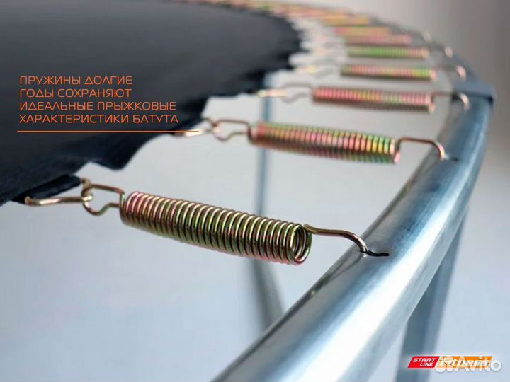 Батут с внутренней защитной сеткой D244 см (новый)