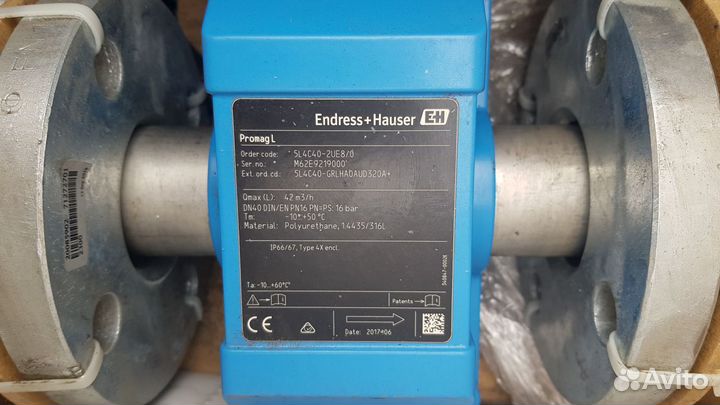 Расходомер Электромагнитный Endress+H Promag DN40