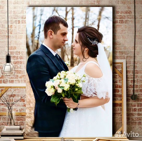 Портрет по фото, картина на холсте Казань