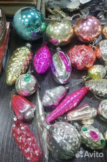 Елочные игрушки, лот 50 шт
