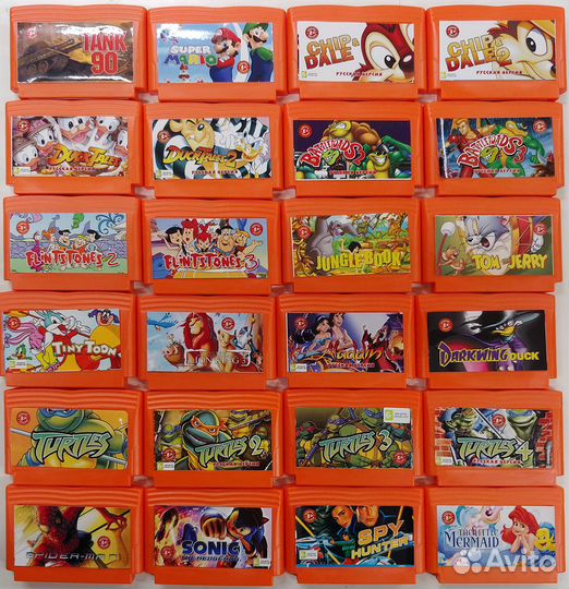 Картриджи 8-бит для Dendy и совместимых