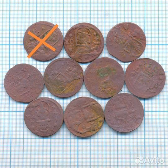 1/4 эре (оре) Швеция, 1633-1642 гг