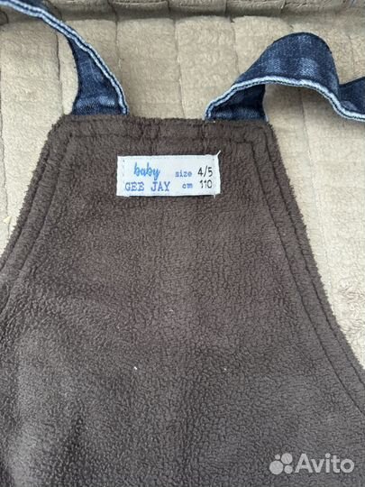 Комбинезон джинсовый 110