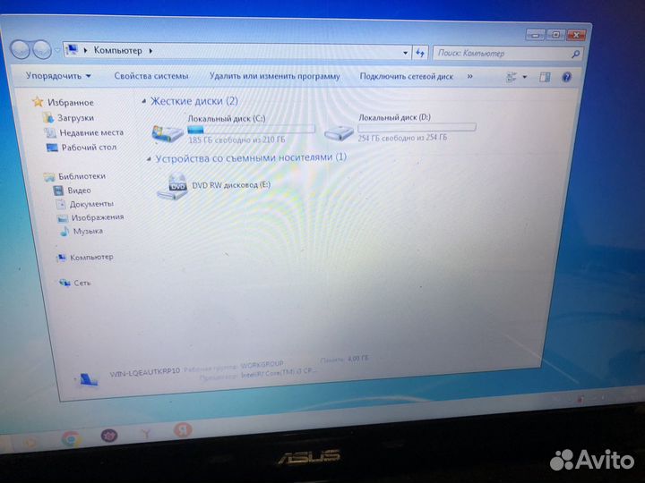 Ноутбук asus k52f